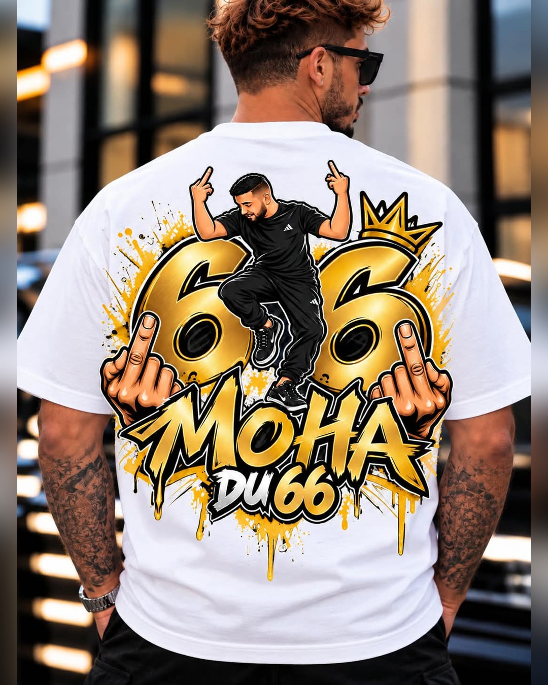 Tee-Shirt 66 Crown — Blanc — vue 2